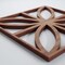 Ekena Millwork Extra Small Swansea Decorative Fretwork Wood Wall Panels, Walnut, 7 3/8"W x 7 3/8"H x 3/8"T WALW08X08X0375SWNWA - alternate 2